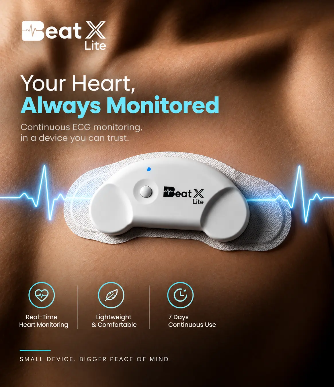 BeatX Lite Ambulatory ECG Patch